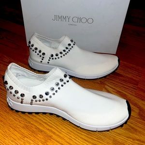 Jimmy Choo White Verona Sneakers brand new in Box-never worn.